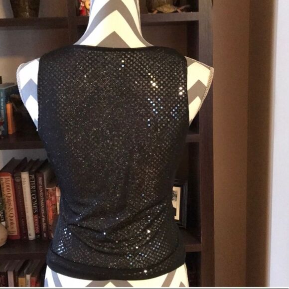 HeartSoul Shiny Top SMALL Black/Silver - Picture 4 of 5